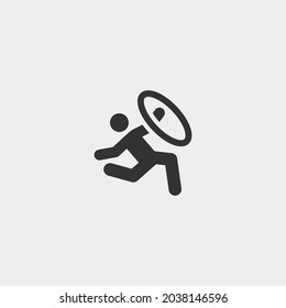 Gymnastic vector icon illustration sign