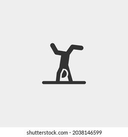 Gymnastic vector icon illustration sign