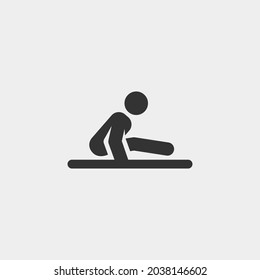 Gymnastic vector icon illustration sign