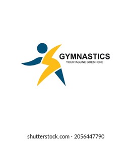 gymnastics or aerobics icon vector illustration design template web