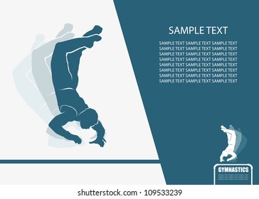 Gymnastics background - vector illustration