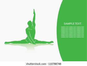 Gymnastics background - vector illustration