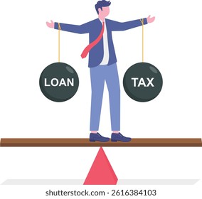 Gymnastics, Businessman, Debt, Tax, Balance


