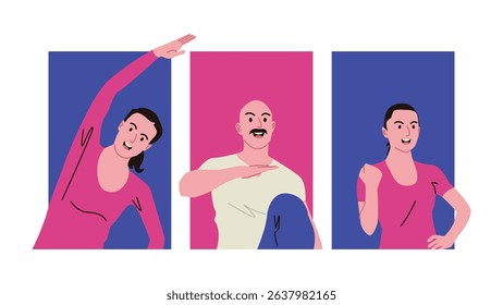 Gymnastics can be done alone or in groups, if in groups it is usually done in a large area. Gymnastics can be done indoors or outdoors