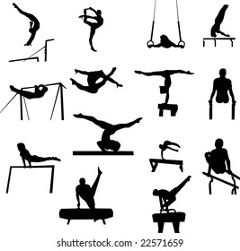  gymnastics collection - vector