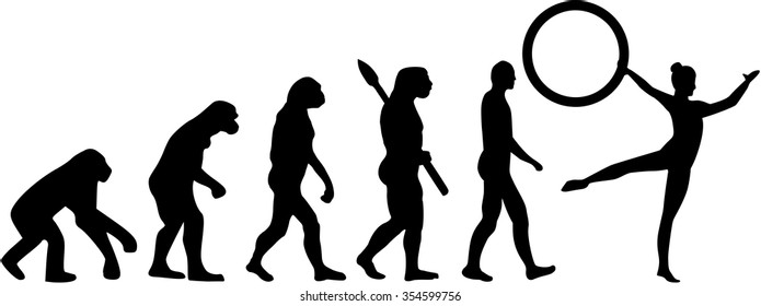 Gymnastics evolution with hoop