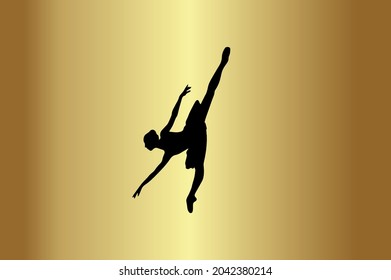 Gymnastics and Fitness Basic and elegant minimal artistic design initial based Icon logo-vector