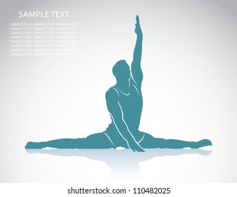 Gymnastics floor background - vector illustration