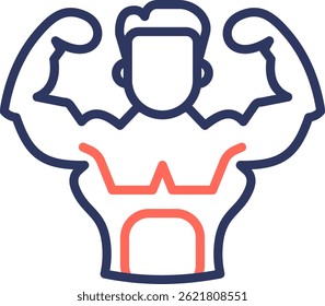 Gymnastics Icon Line Color Vector Illustration