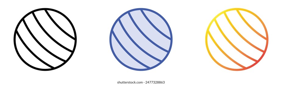 icono de gimnasia. Diseño de estilo de relleno lineal, azul y degradado aislado sobre fondo blanco