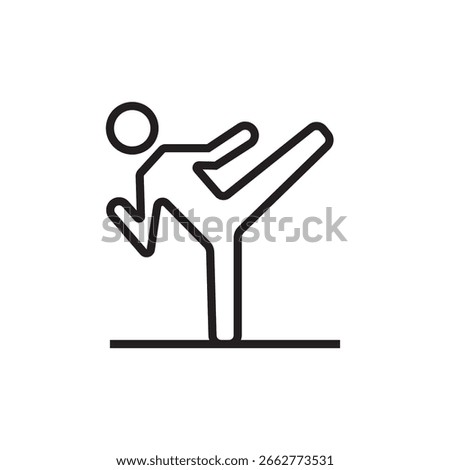 gymnastics icon outline editable stroke line drawing eps