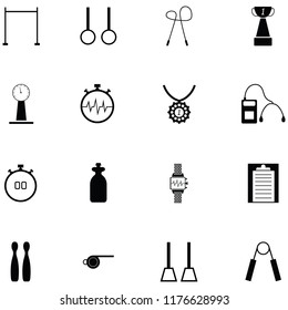 gymnastics icon set