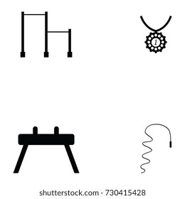 gymnastics icon set
