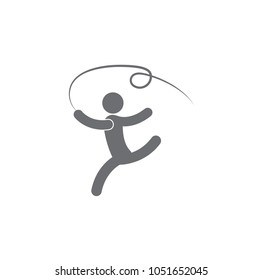 gymnastics icon. Simple element illustration. gymnastics symbol design template. Can be used for web and mobile on white background