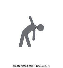 gymnastics icon. Simple element illustration. gymnastics symbol design template. Can be used for web and mobile on white background