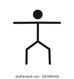 gymnastics icon or symbol design