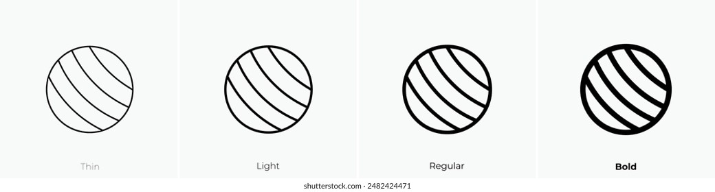gymnastics icon. Thin, Light Regular And Bold style design isolated on white background