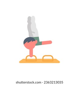 Icono de gimnasia en vector. Ilustración