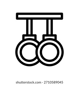 Gymnastics Icon Vector From Study Academy Set