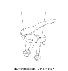 Gymnastics illustration body people set design icon, line art , vector ,meditation healthy workout calm lifestyle