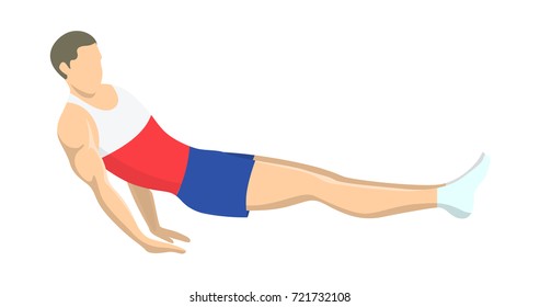 Gymnastics with men. Athlets in outfit on white background.
