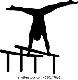 Gymnastics at parallel bars