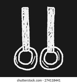 Gymnastics rings doodle