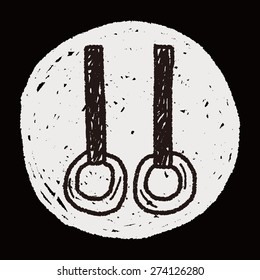 Gymnastics rings doodle