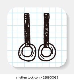 Gymnastics rings doodle