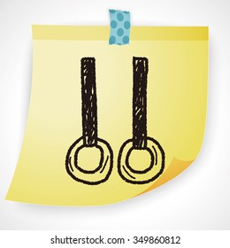 Gymnastics rings doodle