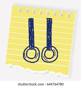 Gymnastics rings doodle