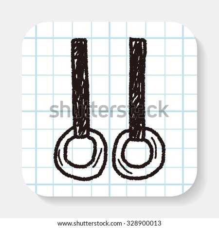 Gymnastics rings doodle