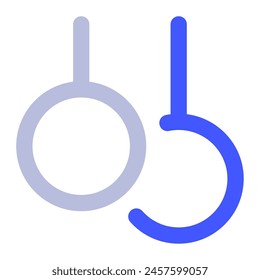Gymnastics Rings icon for web, app, infographic, etc