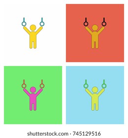 gymnastics rings set