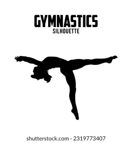 Gymnastics Silhouette Vector Art & Graphics