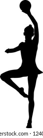 Gymnastics silhouettes