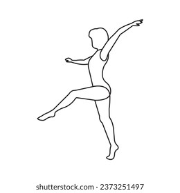 Gymnastics Sport icon illustration symbol design
