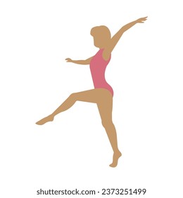 Gymnastics Sport icon illustration symbol design