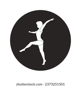 Gymnastics Sport icon illustration symbol design