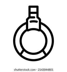 gymnastics sport line icon vector. gymnastics sport sign. isolated contour symbol black illustration