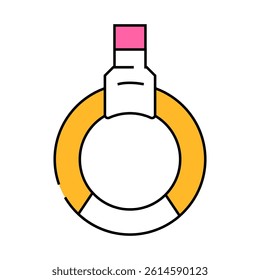 gymnastics sport line icon vector. gymnastics sport sign. isolated symbol illustration