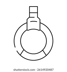 gymnastics sport line icon vector. gymnastics sport sign. isolated contour symbol black illustration
