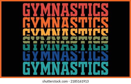 Gymnastics Texture SVG T-shirt Design. svg