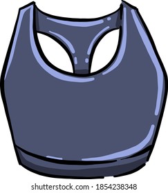 Gymnastics top, illustration, vector on white background