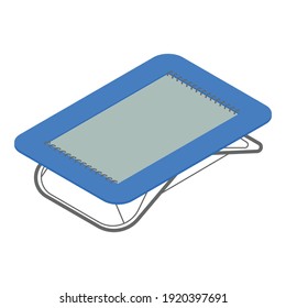 Gymnastics trampoline icon. Isometric of gymnastics trampoline vector icon for web design isolated on white background