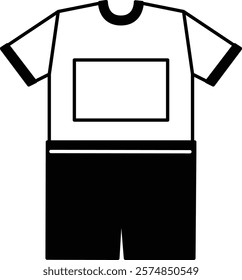 Gymnastics uniform with bib number (top and bottom set)