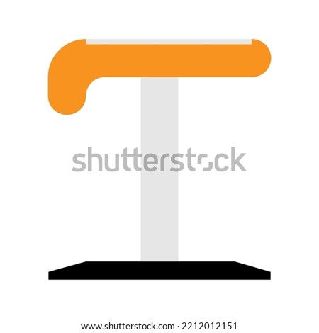 Gymnastics vault table vector illustration.