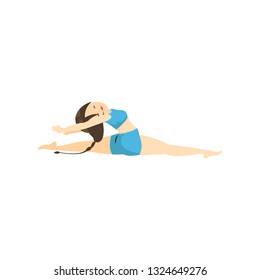 Gymnastics vector cartoon illustration