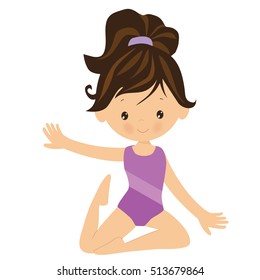 Gymnastics Vector Cartoon Illustration