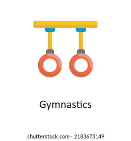 Gymnastics vector flat Icon Design illustration. Miscellaneous Symbol on White background EPS 10 File
